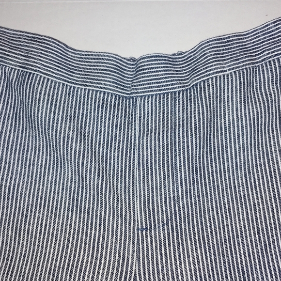 Navy Blue pin stripe ankle pant size 0 - Picture 3 of 9